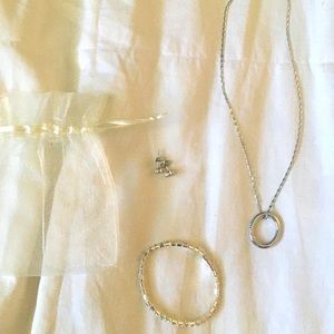 Necklace, earrings and bracelet set- brand new!